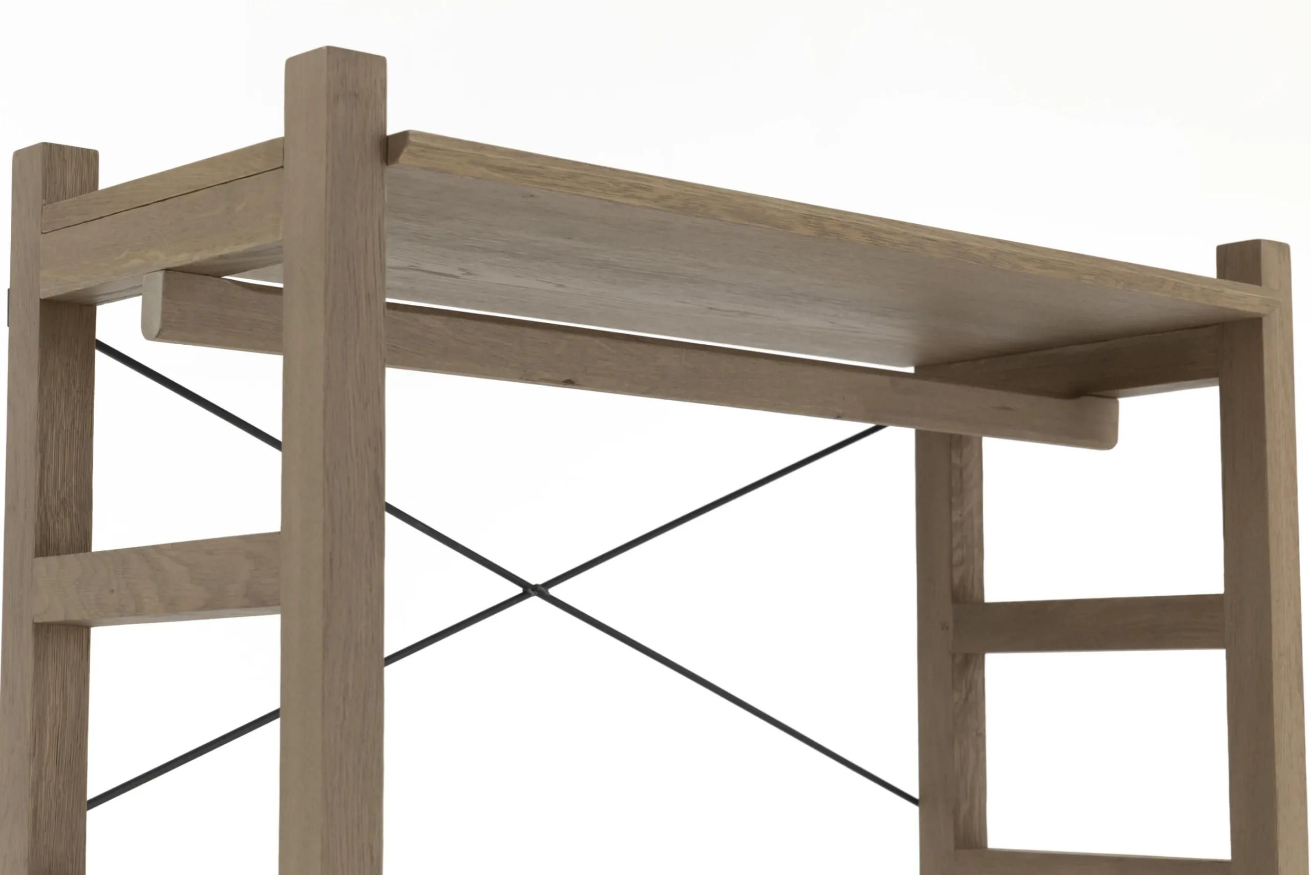 Flamant Aber, Etagere A Chaussures, Chene Patine, Avec Tringle De Placard New