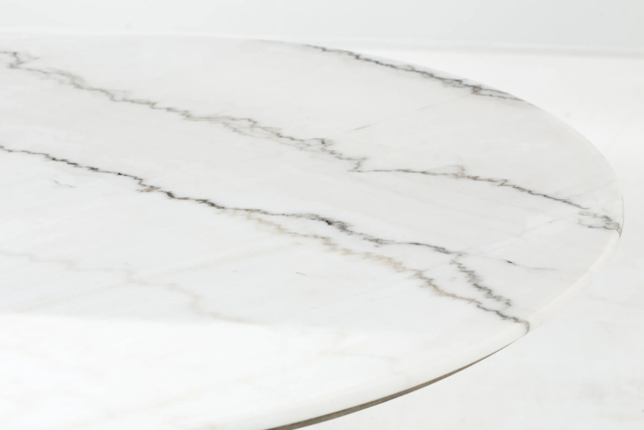 Flamant Aboah, Table A Manger, Ronde, Marbre Blanc, 145 Cm Best