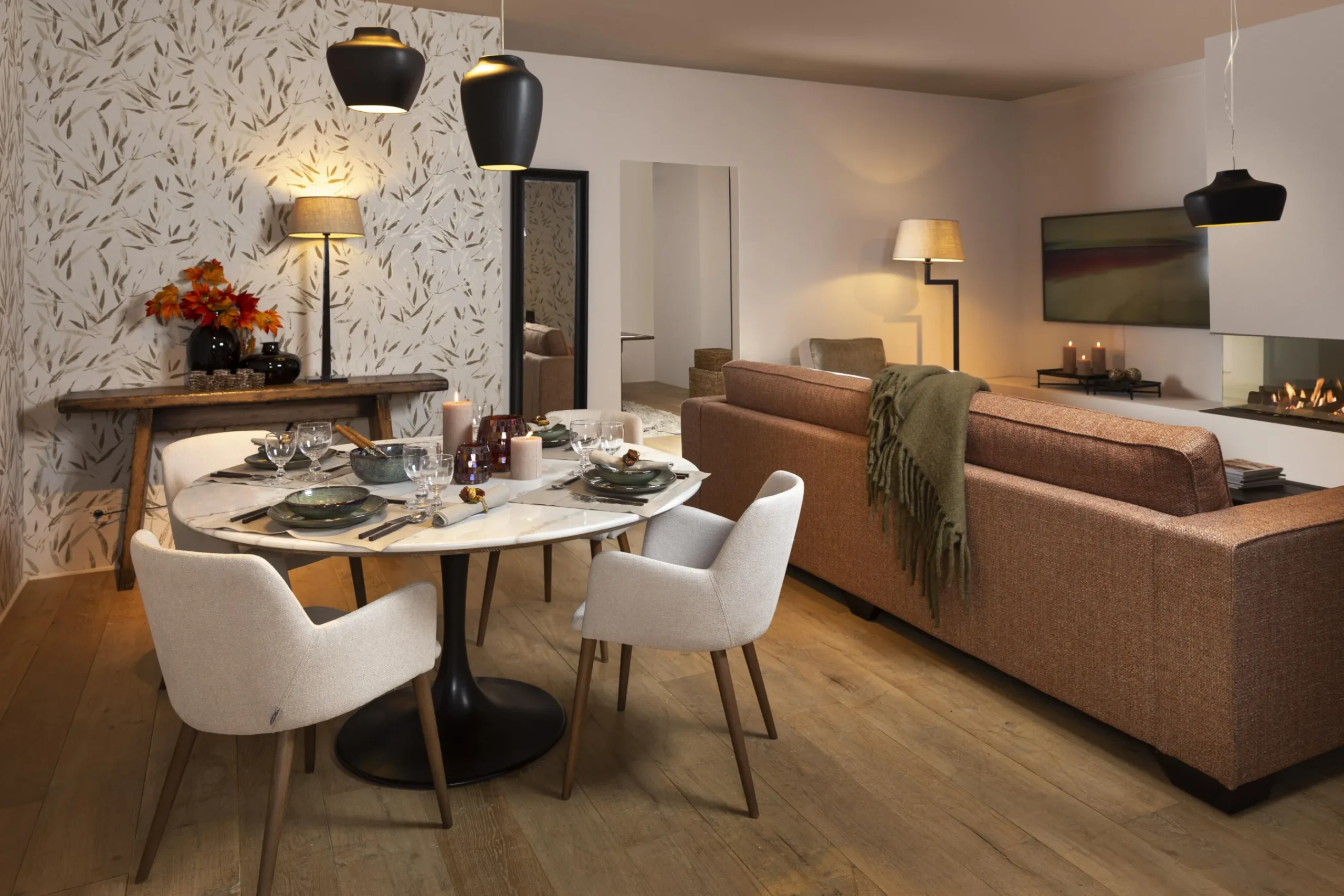 Flamant Aboah, Table A Manger, Ronde, Marbre Blanc, 145 Cm Best