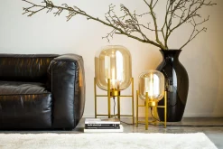 Flamant Adina, Vase, Noir, Souffle Bouche, 70Cm