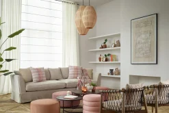 Flamant Aimee, Suspension, Raphia Et Fer, S Outlet