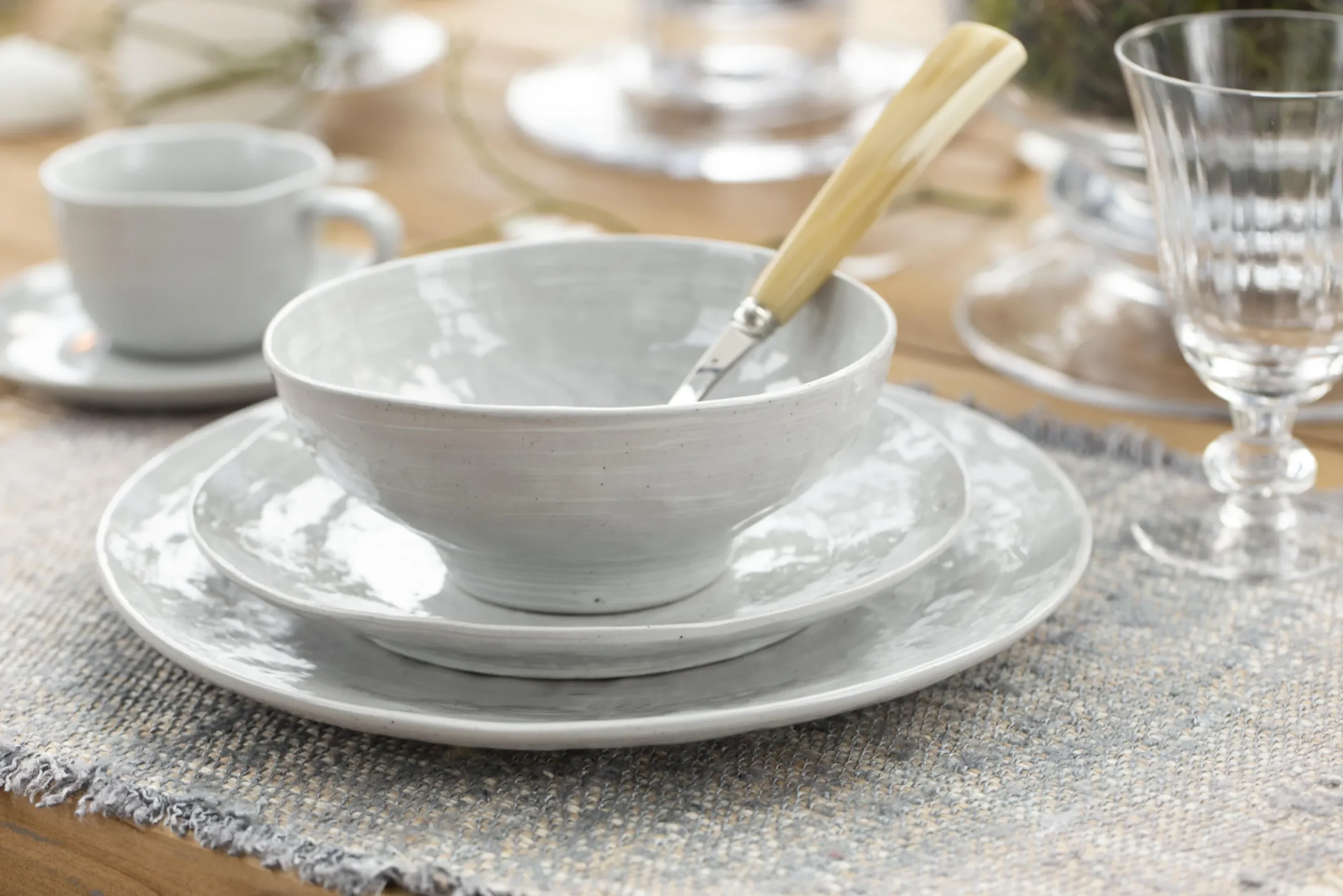 Flamant Alanah, Bol, Ceramique, Gris Clearance