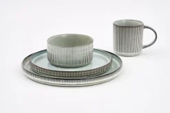 Flamant Architecto, Assiette, Ceramique, Gris, 25,5Cm Clearance