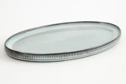 Flamant Architecto, Assiette De Service, Ceramique, Gris Clearance