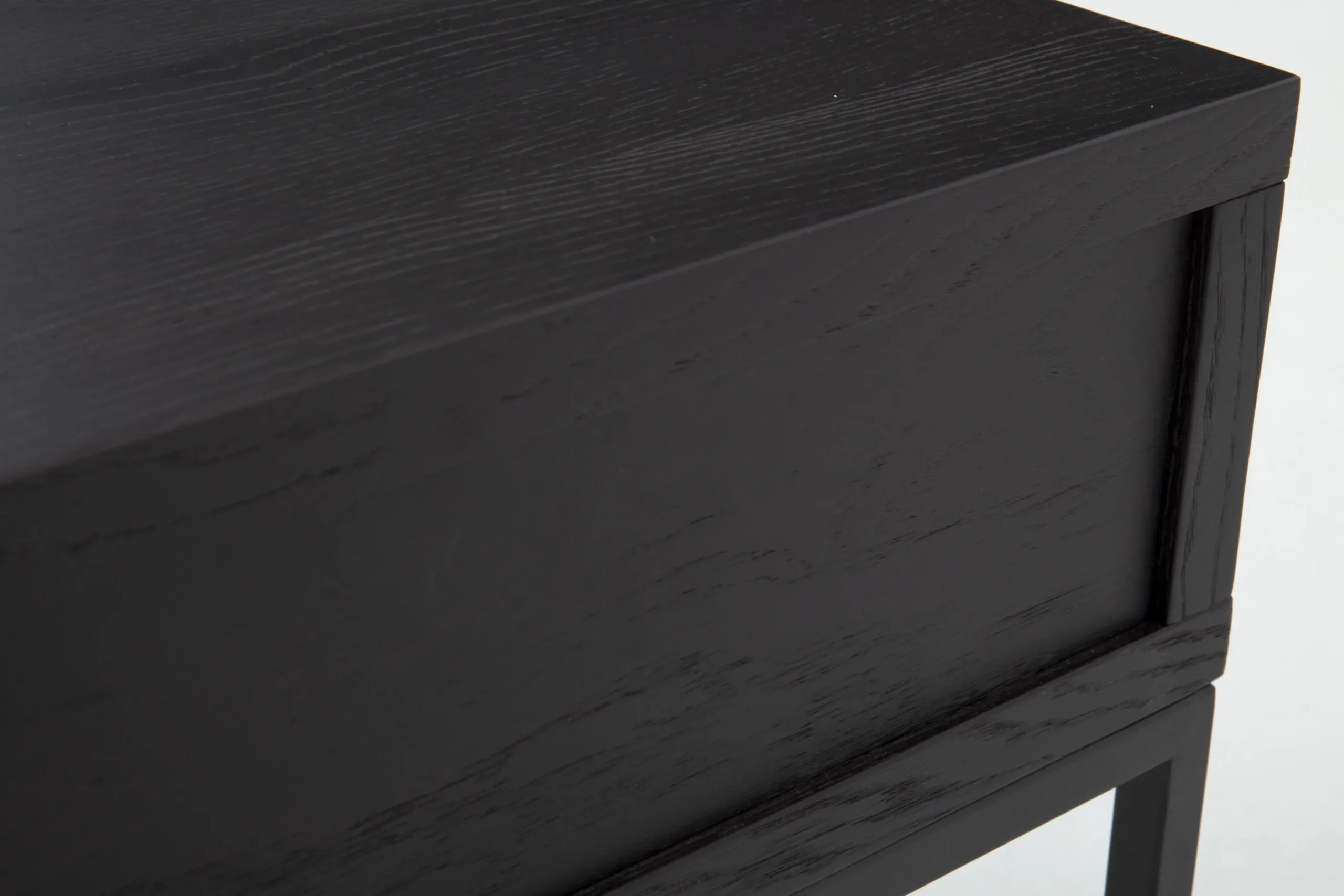 Flamant Armand, Table D'Appoint, Chene Noir Et Metal New