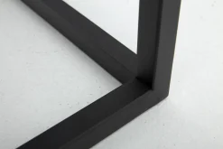 Flamant Armand, Table D'Appoint, Chene Noir Et Metal New