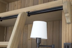 Flamant Balmore, Bibliotheque, Chene Patine, 3 Parties, Avec Echelle New