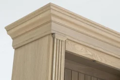 Flamant Balmore, Bibliotheque, Chene Patine, 3 Parties, Avec Echelle New