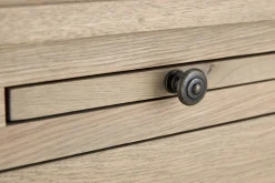 Flamant Balmore, Bibliotheque, Chene Patine, 2 Parties, Avec Echelle Best