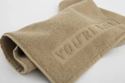 Flamant Baobao, Serviette De Bain, Lin, 100X180 Cm New