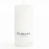 Flamant Beth, Bougie, Couleur Blanc, 7X15Cm New