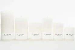 Flamant Beth, Bougie, Couleur Blanc, 7X15Cm New
