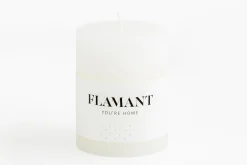 Flamant Beth, Bougie, Couleur Blanc, 7X9Cm Discount