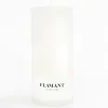 Flamant Beth, Bougie, Couleur Blanc, 9X20Cm