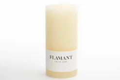 Flamant Beth, Bougie, Couleur Creme, 7X15Cm Outlet