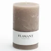 Flamant Beth, Bougie, Couleur Taupe, 9X15Cm Online