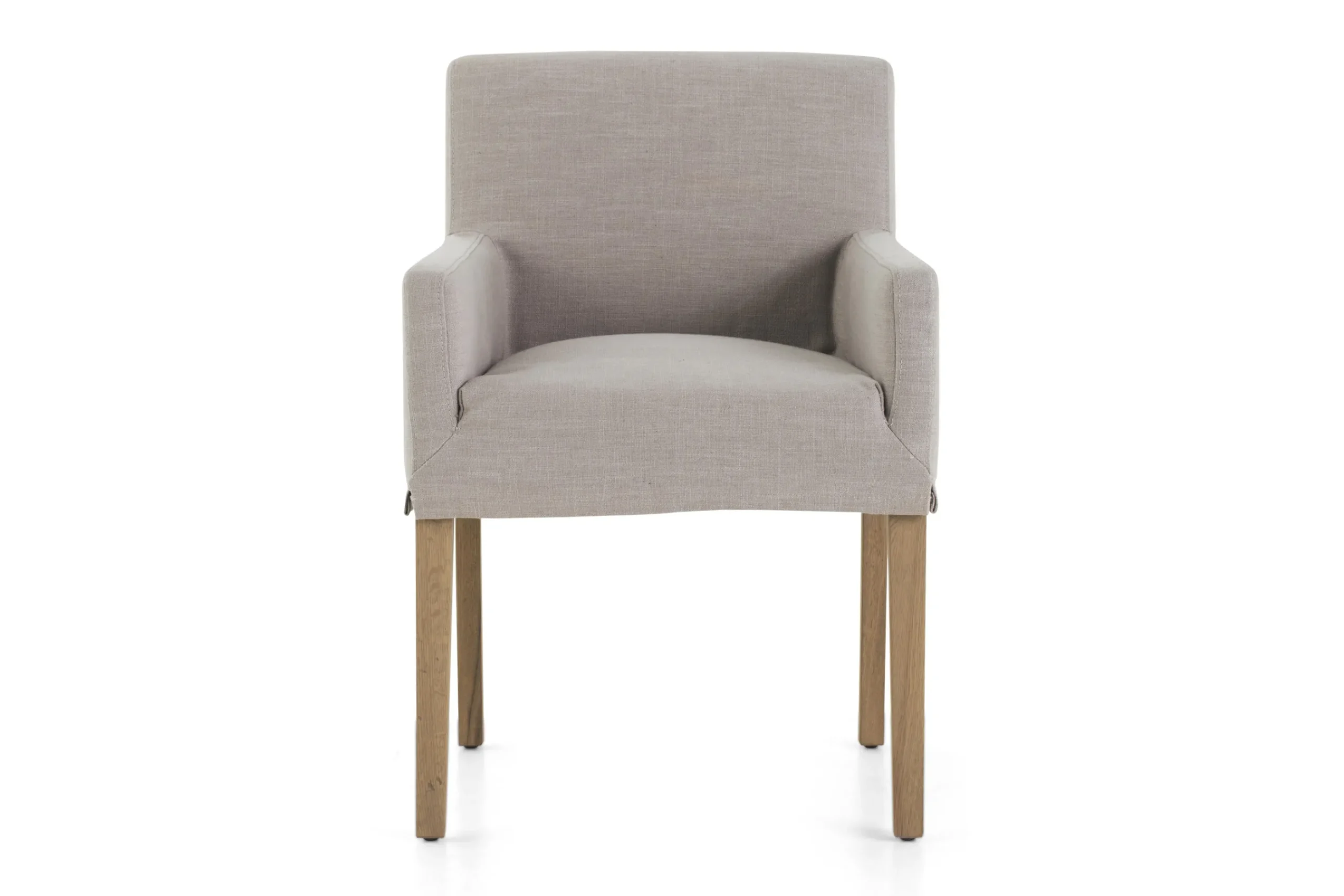 Flamant Billy, Fauteuil, Bouleau, Lin Blanc Casse Sale