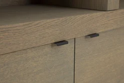 Flamant Bjorn, Bibliotheque, Chene Patine, Avec Lumieres Led A Intensite Variable Hot