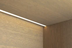 Flamant Bjorn, Bibliotheque, Chene Patine, Avec Lumieres Led A Intensite Variable Hot