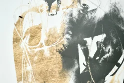 Flamant Black & Gold Splash, Art Mural, Modele 3 Outlet