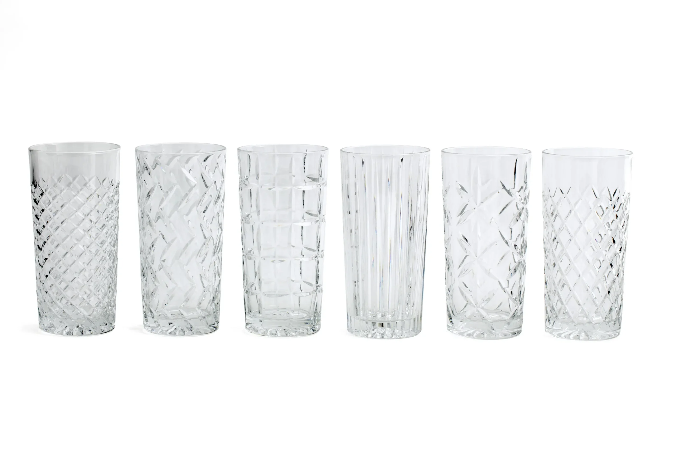 Flamant Bogart, Grand Verre, Coupe A La Main, Ensemble De 6 Clearance