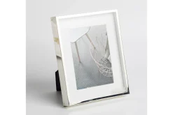 Flamant Boites, Cadre Photo, Plaque Argent Et Laque, 13X18 Clearance