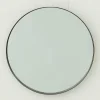 Flamant Bowery, Miroir, Rond, Noir Clearance
