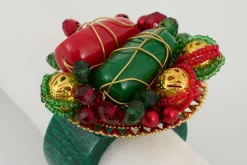 Flamant Brava, Rond De Serviette, Perles Best