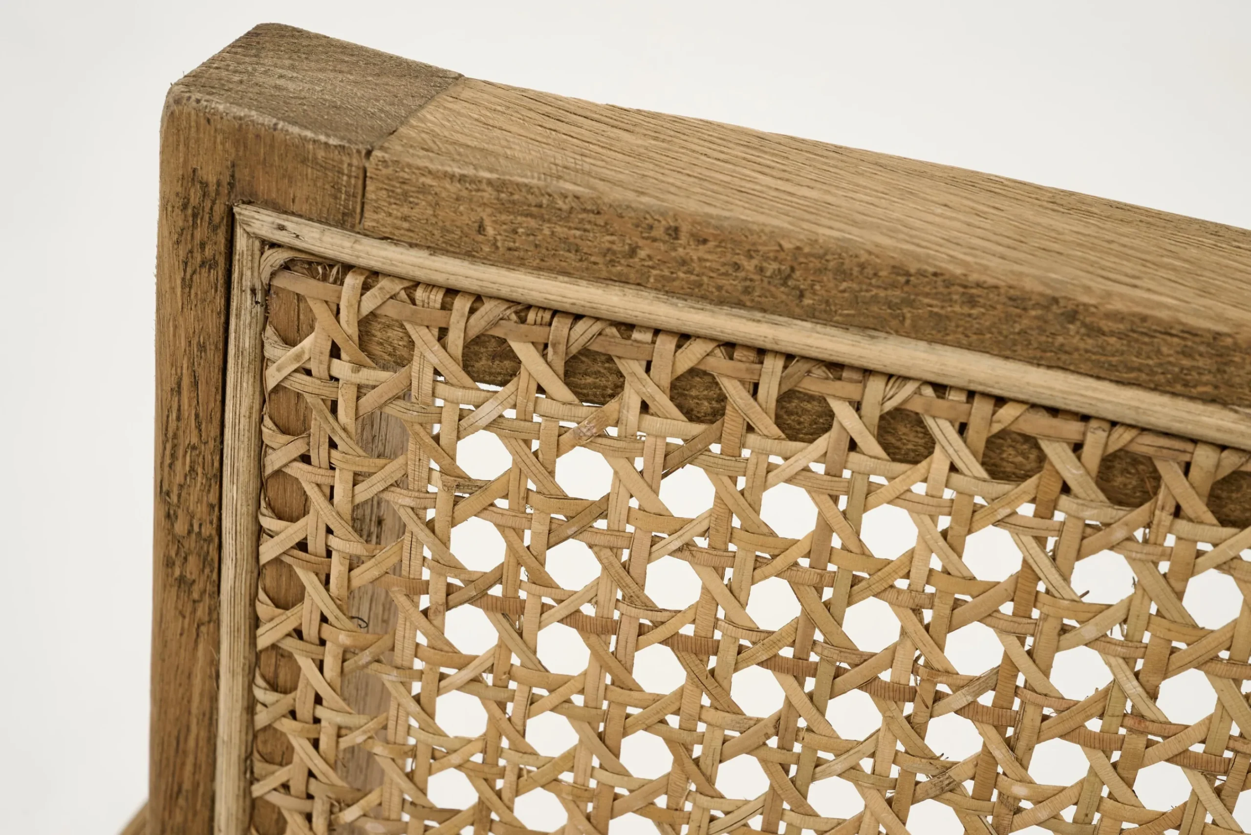 Flamant Bruno, Fauteuil, Chene, Roseau, Avec Coussin New