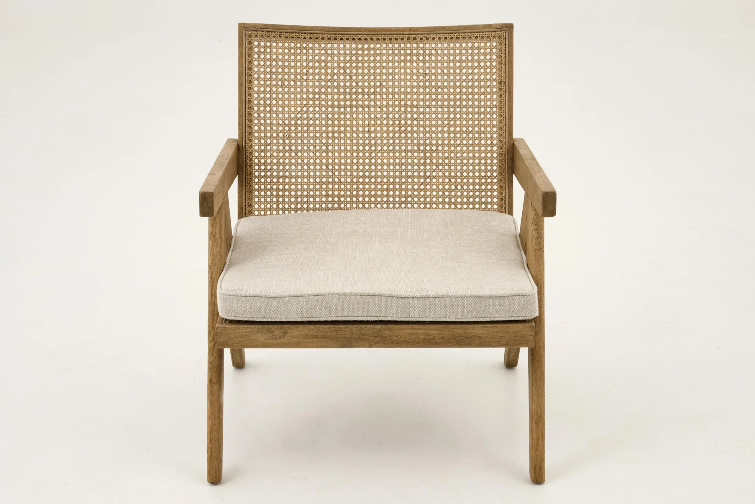 Flamant Bruno, Fauteuil, Chene, Roseau, Avec Coussin New