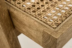 Flamant Bruno, Fauteuil, Chene, Roseau, Avec Coussin New