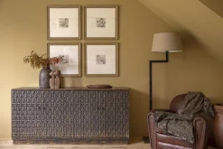 Flamant Burnham, Fauteuil Club, Marron Fonce, Cuir Outlet