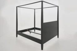 Flamant Cape Cod, Lit A Baldaquin, Noir, 180 Cm Best