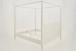 Flamant Cape Cod, Lit A Baldaquin, Blanc, 160 Cm