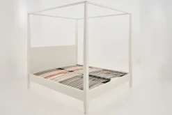 Flamant Cape Cod, Lit A Baldaquin, Blanc, 160 Cm