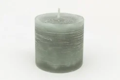 Flamant Celine, Bougie, Couleur Vert Olive, 7X8Cm New