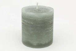 Flamant Celine, Bougie, Couleur Vert Olive, 8X10Cm Clearance