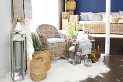 Flamant Charme, Lanterne, Acier Et Verre, Xl Outlet