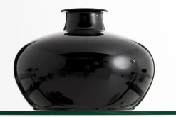 Flamant Chiaz, Vase, Verre, Noir Hot