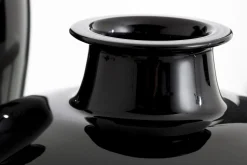 Flamant Chiaz, Vase, Verre, Noir Hot