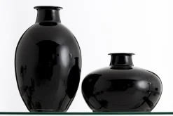 Flamant Chiaz, Vase, Verre, Noir Hot