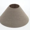 Flamant Circum, Abat-Jour, Naturel Et Gris, Conique, 23 Cm