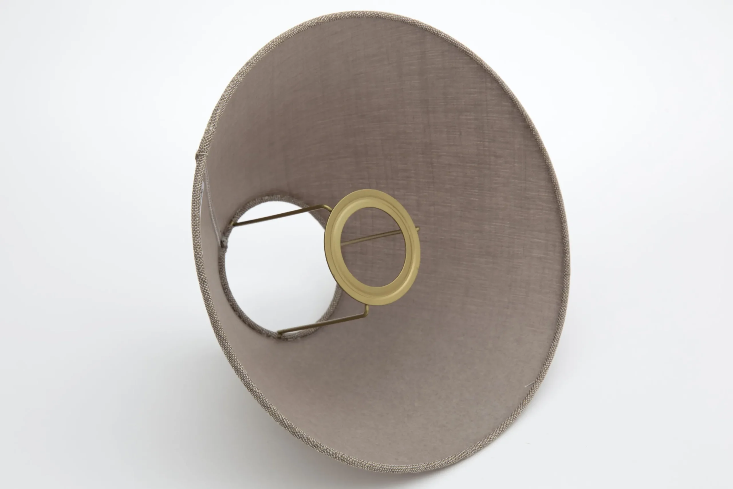 Flamant Circum, Abat-Jour, Naturel Et Gris, Conique, 23 Cm