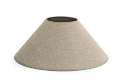 Flamant Circum, Abat-Jour, Naturel Et Argent, Conique, 45 Cm Discount