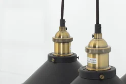 Flamant Cirino, Suspension, Noir, 3 Abat-Jour