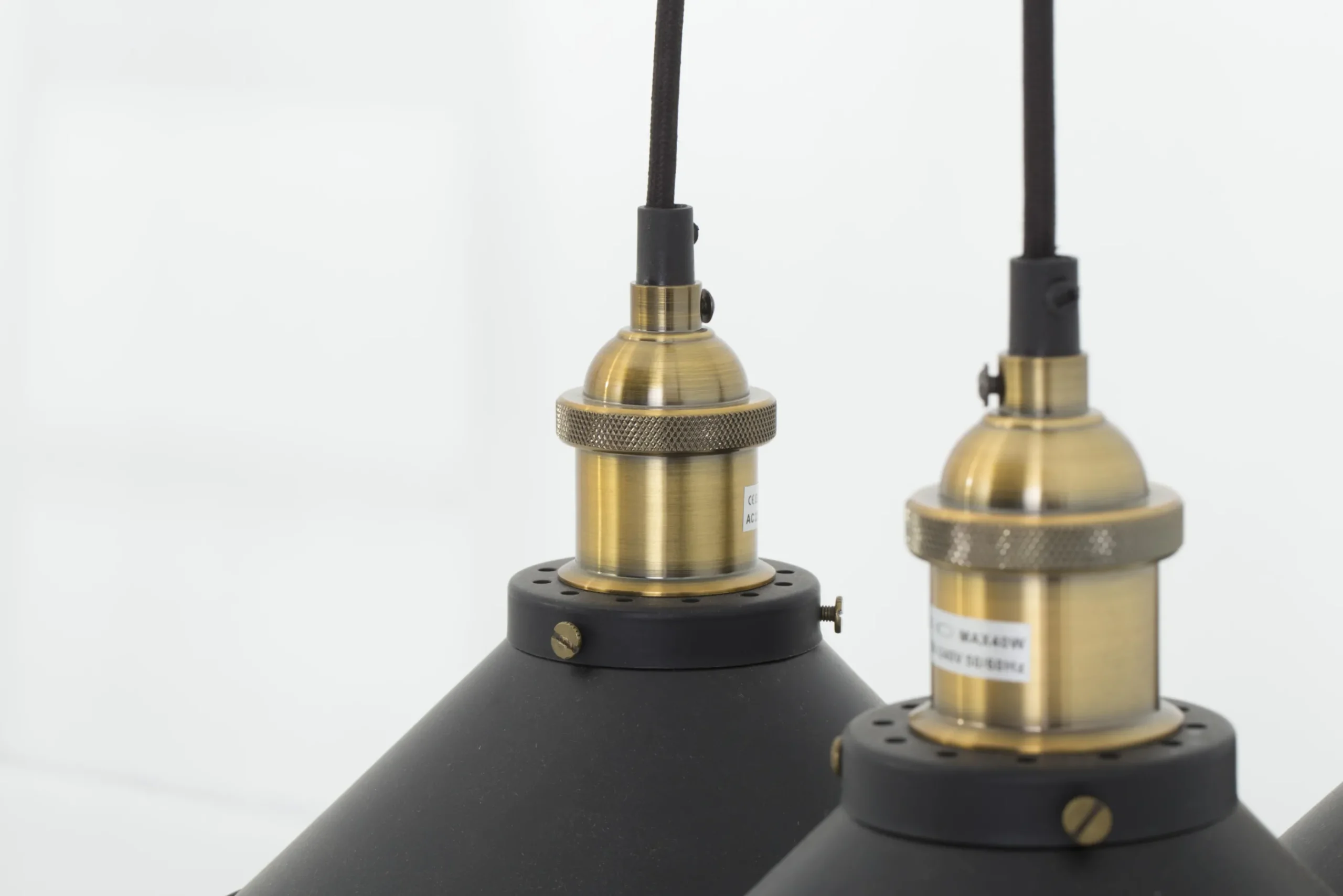 Flamant Cirino, Suspension, Noir, 3 Abat-Jour