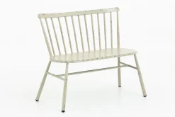 Flamant Claire, Banc De Jardin, Blanc Retro Discount