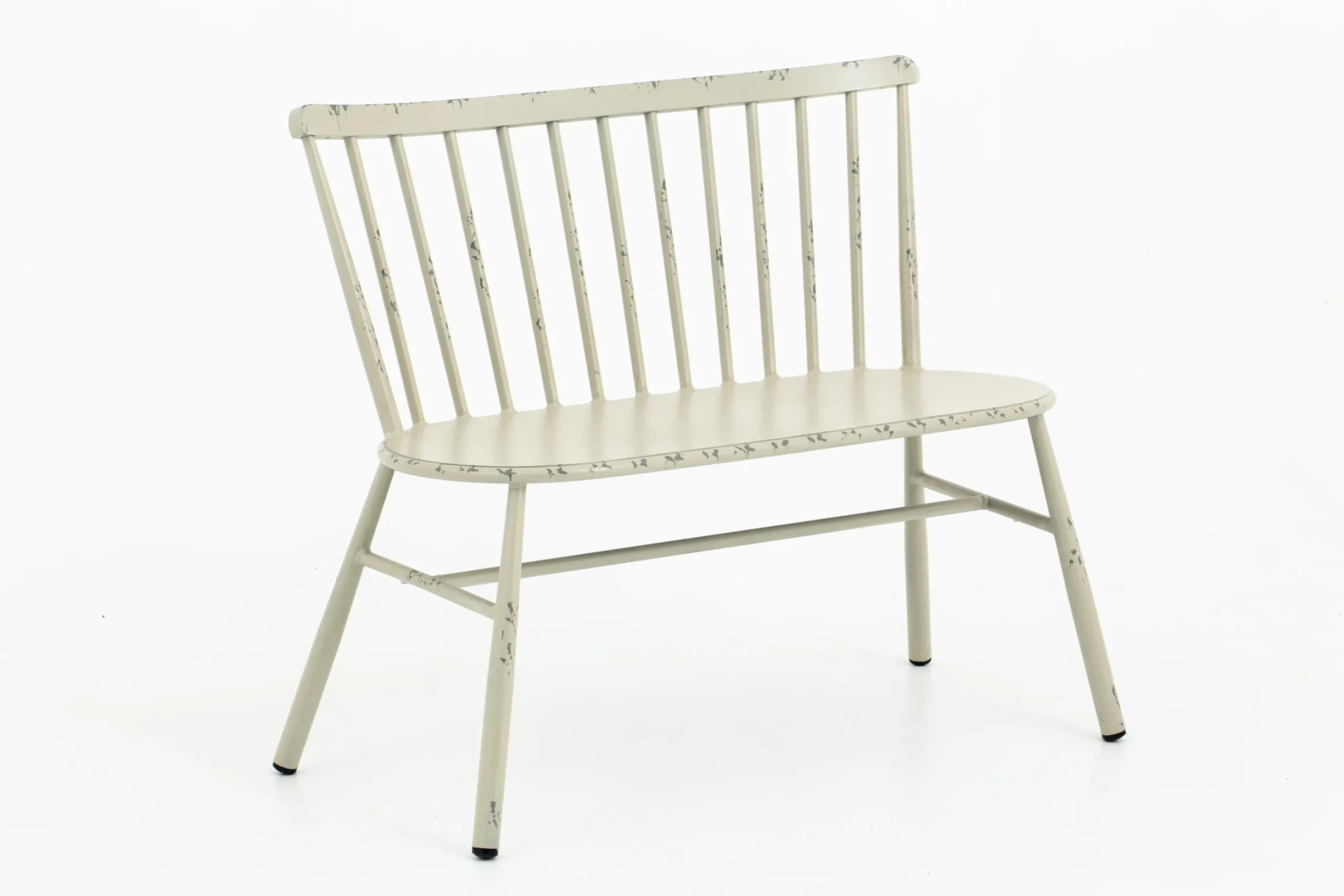 Flamant Claire, Banc De Jardin, Blanc Retro Outlet