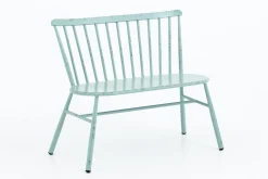 Flamant Claire, Banc De Jardin, Bleu Retro Clearance