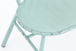 Flamant Claire, Banc De Jardin, Bleu Retro Clearance
